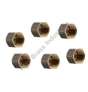 Round Plain Brass Caps, for Fittings, Color : Golden