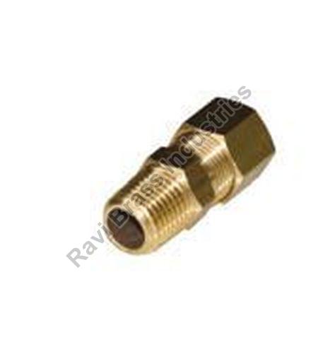 Polished Brass Male Connector, for Pipe Fittings, Feature : Rust Proof, Light Weight, Fine Finished