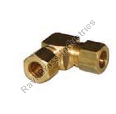 Polished Brass Compression Union Elbow, for Used In Plumbing, Copper Tube Fittings, Feature : Light Weight
