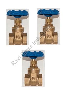 Brass Gate Valve, for Water Fitting, Color : Golden