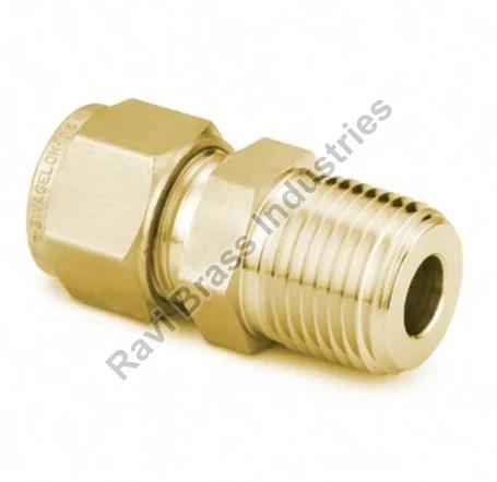 Brass Male Tube Connector, Size : 1Inch
