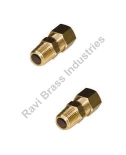 Golden Polished Brass Metric Male Connector, Feature : Superior Finish