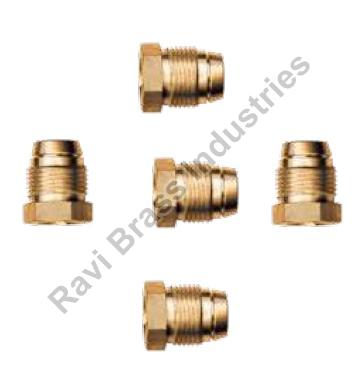 Golden Round Brass Breakaway Pilot Nuts, for Fitting Use, Size : Standard