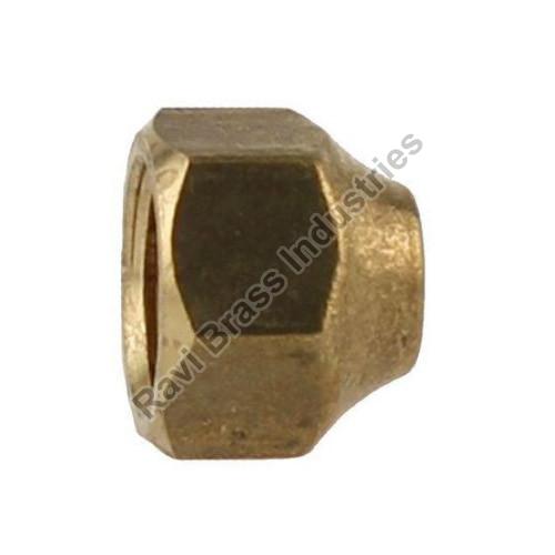 Golden Round Brass Flare Short Forged Nut, Feature : Rust Proof, Fine Finished