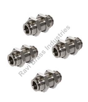 Polished Metal Pneumatic Metric Bulkhead Union, Feature : Rust Proof, Fine Finishing, Easy To Fit