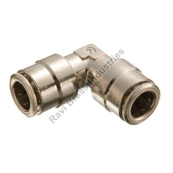 Silver Nickel Plated Stainless Steel Pneumatic Metric Elbow Union, Feature : Easy To Install, Rust Proof
