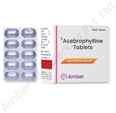Amber Lifesciences acebrophylline tablets, Packaging Size : 10x10