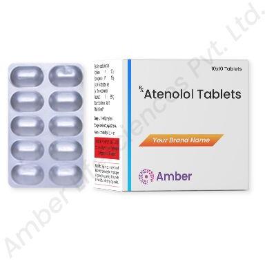 Amber Lifesciences atenolol tablets, for Hospital, Packaging Type : Box