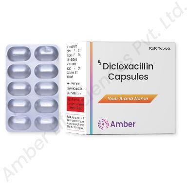 Amber Lifesciences Tablets dicloxacillin capsules, for Hospital, Packaging Type : Box