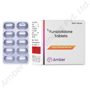 Amber Lifesciences Furazolidone Tablet, Packaging Size : 10x10