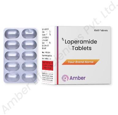 Amber Lifesciences Loperamide Tablet, Packaging Size : 10x10