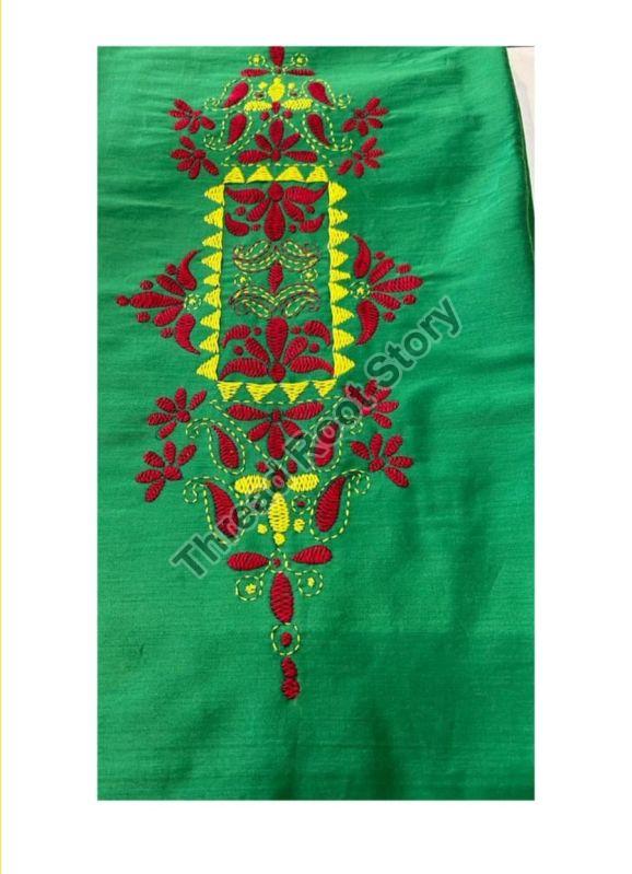 Pure Cotton Green Kurti Fabric, Technics : Machine Made