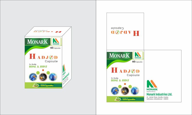 Monark Hadjod capsule, for Pain Killer, Packaging Size : 10*6