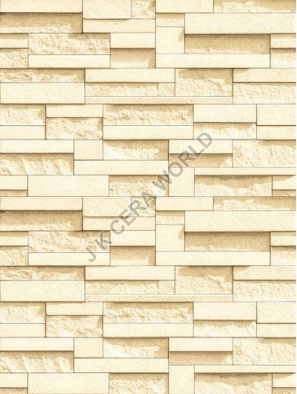 Rectangle Cascade Ivory Outdoor Elevation Tiles, for Exterior, Size : 300x450mm