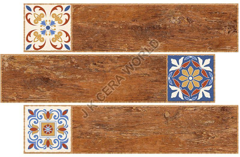 Rectangular Clay Wood Decorative Wooden Planks, for Interior Floors, Size : 200x900mm