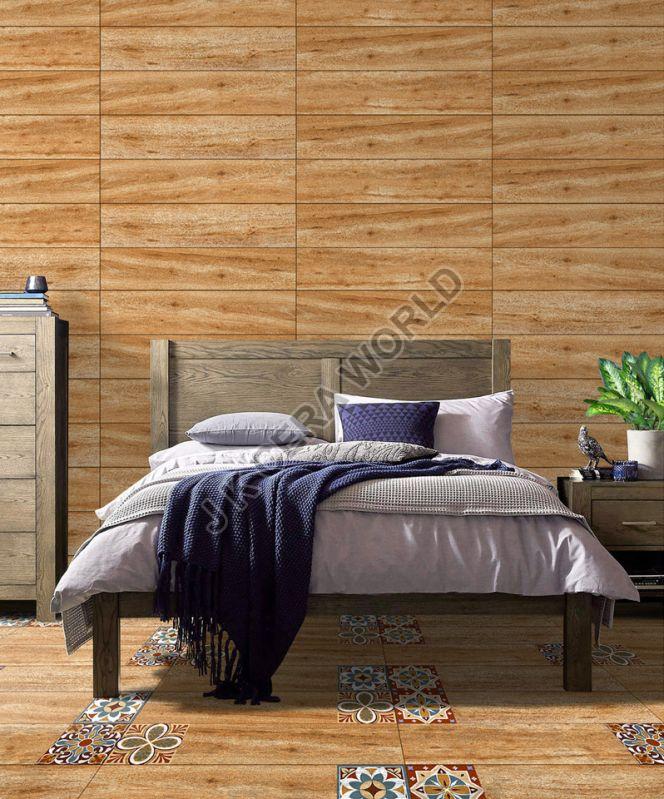 Matt Finish Decorative Apricot Wooden Planks, Size : 200x900mm
