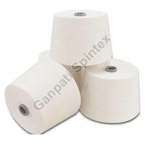 White Cotton Carded TFO Yarn, for Textile Industy, Technics : Machine Made