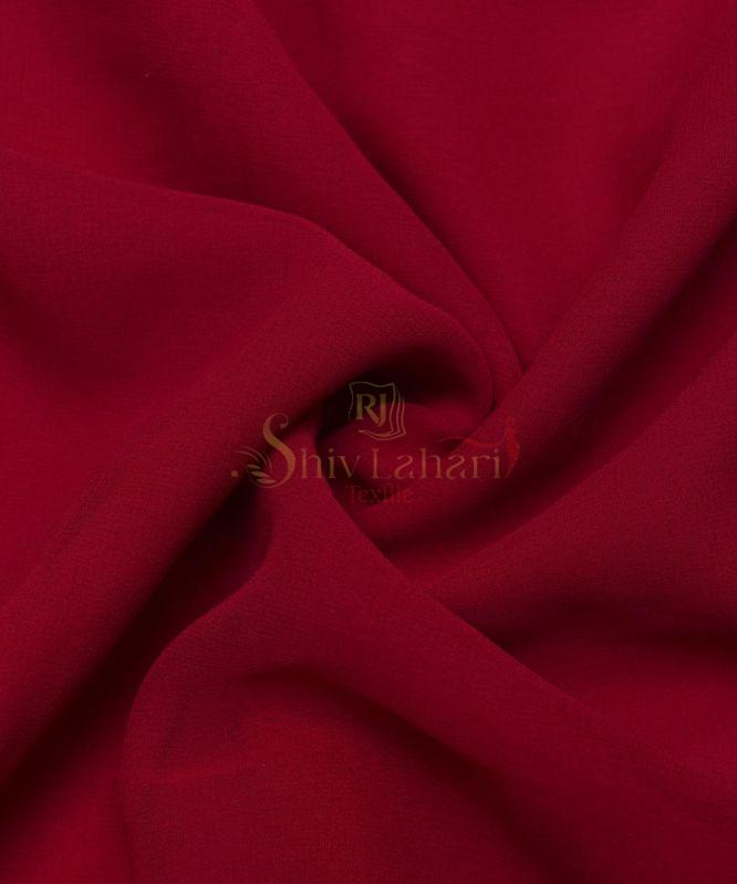 1036 Plain Fox Georgette Fabric, for Apparel/Clothing, Width : 44 Inches