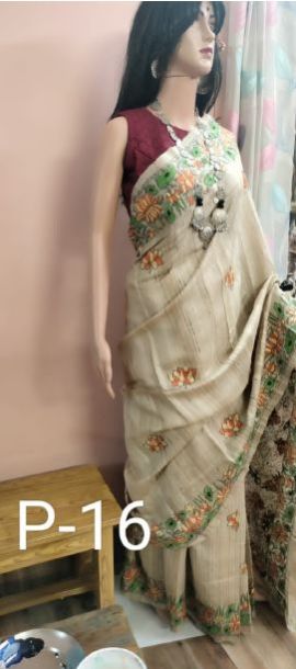 Tussar Silk Lotus Sarees