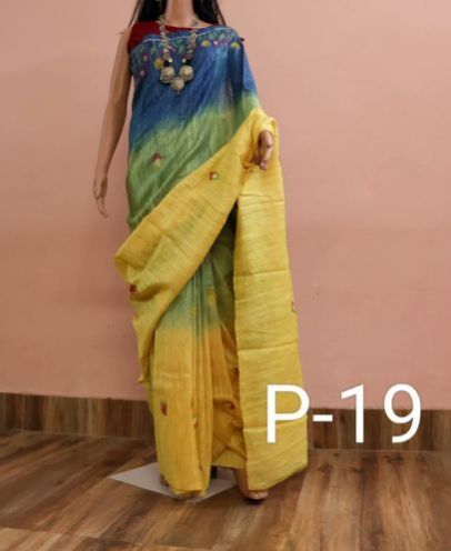 Tussar Silk Multicolor Sarees