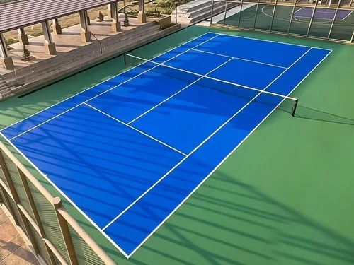 Dark Green Tennis Court Synthetic Flooring