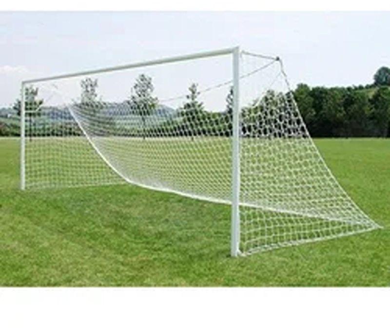 White PVC Football Goal Net, Feature : Fine Finished, Hard Structure, Long Life