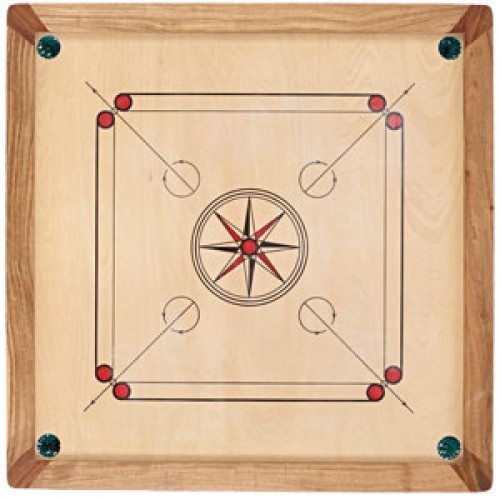 Brown Printed Wooden Carrom Board, for Playing, Size : Multisizes