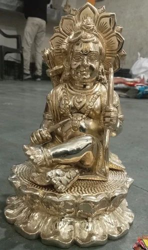 Rewadiya Arts Golden Ram Lala Brass Statue, Packaging Type : Thermocol Box