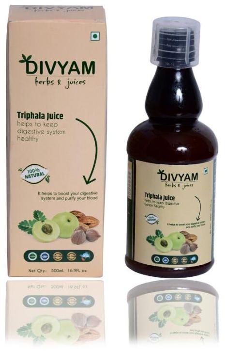 Divyam Herbal Triphala Juice, Packaging Type : Glass Bottle