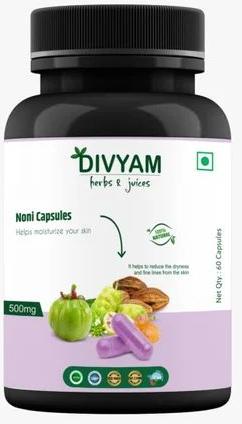 Divyam Noni Capsule, for Medicine Use, Packaging Type : Bottles