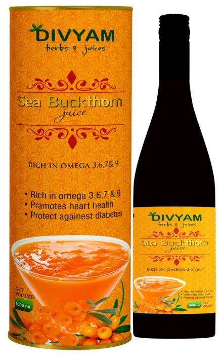 Divyam Herbal Sea Buckthorn Juice, Purity : 100%