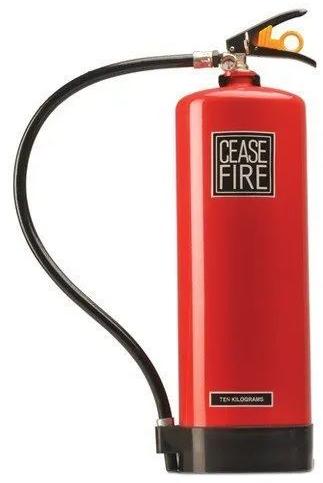 Cylindrical Mild Steel Ceasefire Fire Extinguisher, For Industrial Use, Gas Type : Dry Chemical Powder
