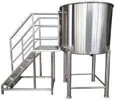 Round Stainless Steel Storage Soaking Sink Trolley, for Industrial, Feature : Rustproof, Shiny Look