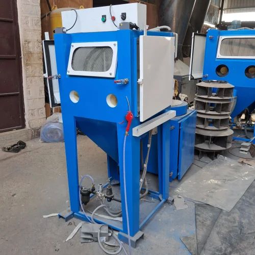 Balaji Enterprises 220V Electric Automatic Suction Blasting Machine, for Industrial, Color : Blue
