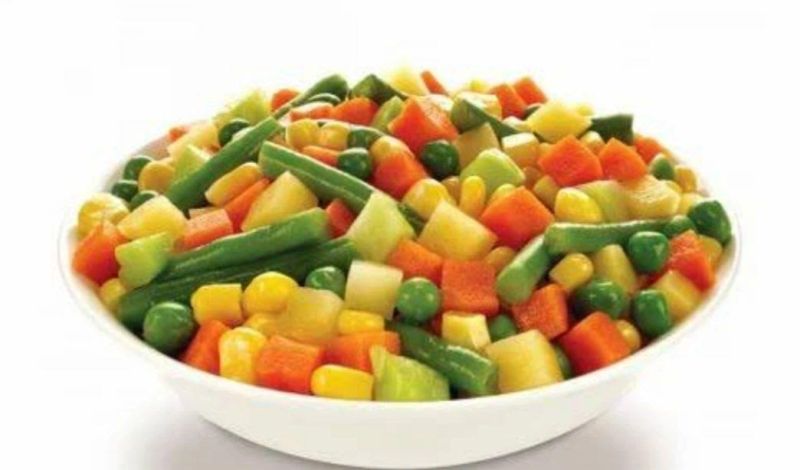 Frozen Mix Vegetable, for Human Consumption, Freezing Process : Cold Storage