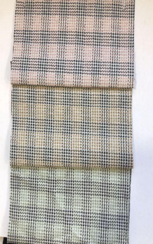 Checked Polyester Imported Blazer Fabrics, For Garments Making, Color : Multi Color