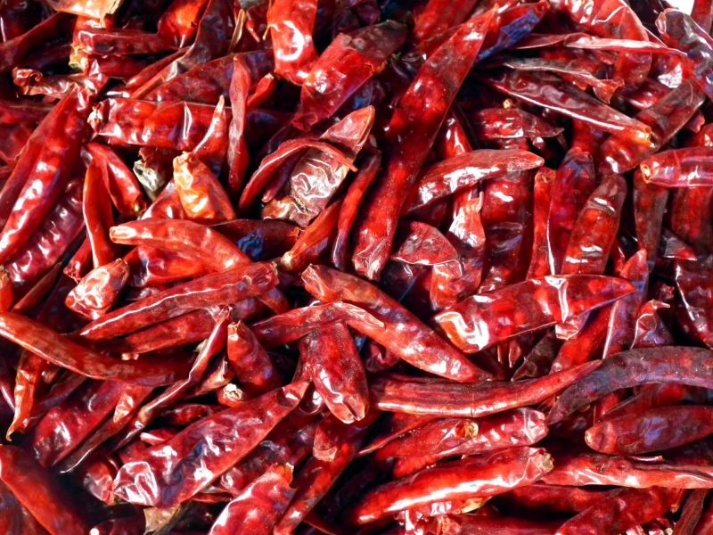 Raw Natural Dry Red Chilli, For Cooking, Grade Standard : Food Grade