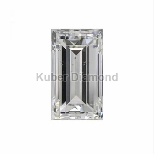 Baguette Cut Lab Grown Diamond, for Jewellery Use, Size : Multisizes