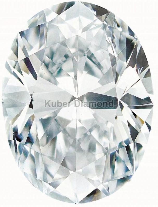 Oval Cut Lab Grown Diamond, for Jewellery Use, Packaging Type : Box