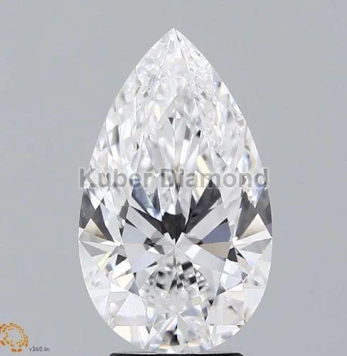 Pear Cut Lab Grown Diamond, for Jewellery Use, Packaging Type : Box