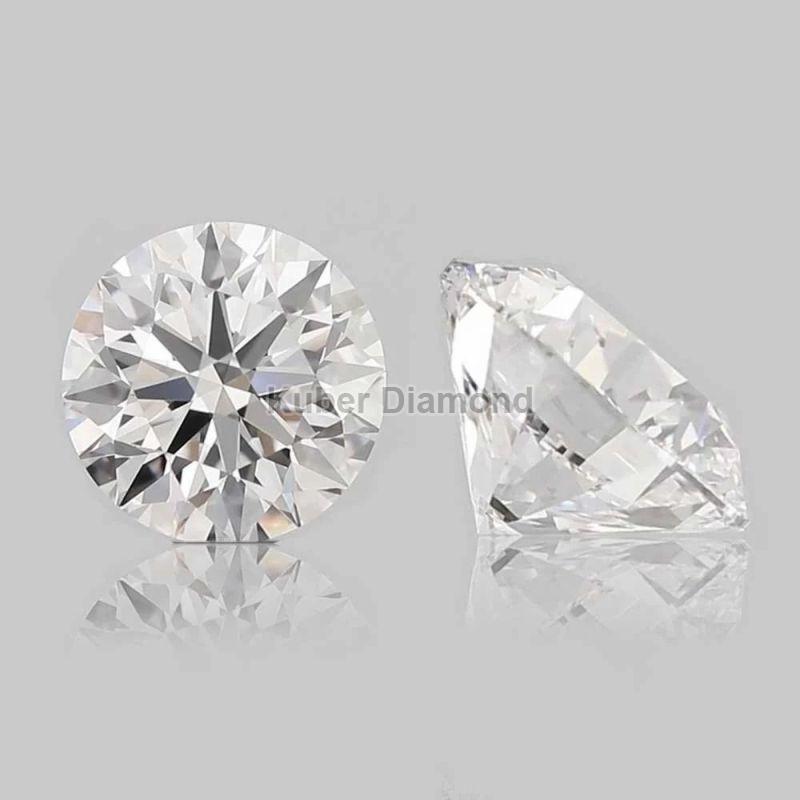 GHI Round Cut Lab Grown Diamond, for Jewellery Use, Packaging Type : Box