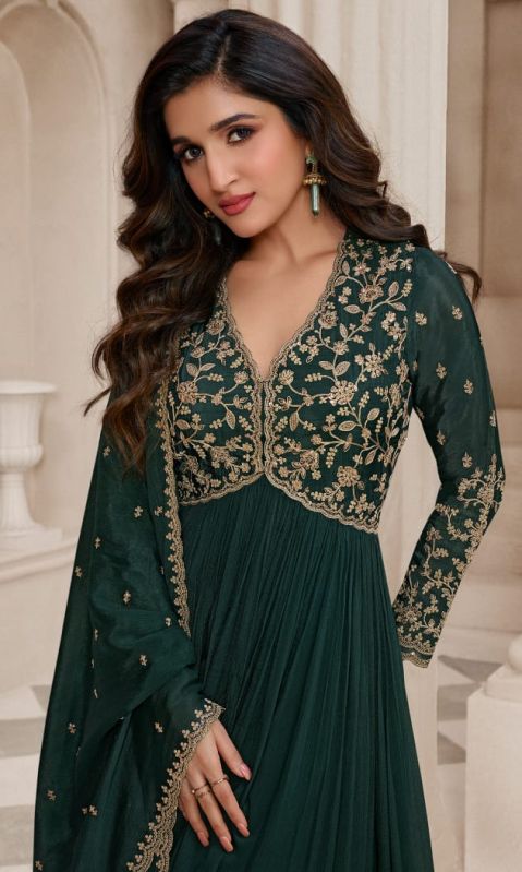 NOORVIETHNIC GEORGETTE anarkali dress, Size : XXS-5XL