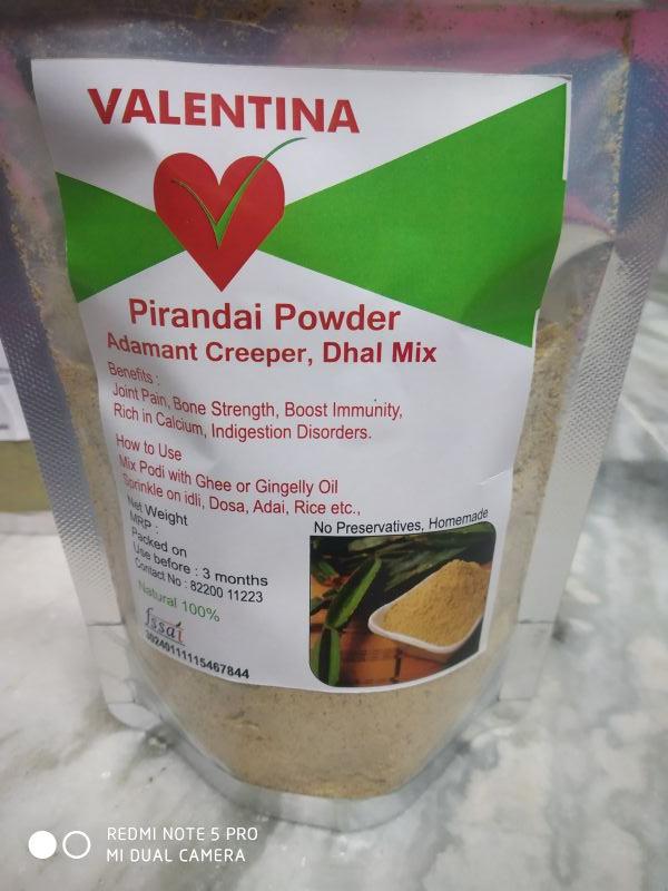 Valentina Pirandai Dhal Powder, For Mixing With Rice Idili, Dosa, Purity : 99.99%