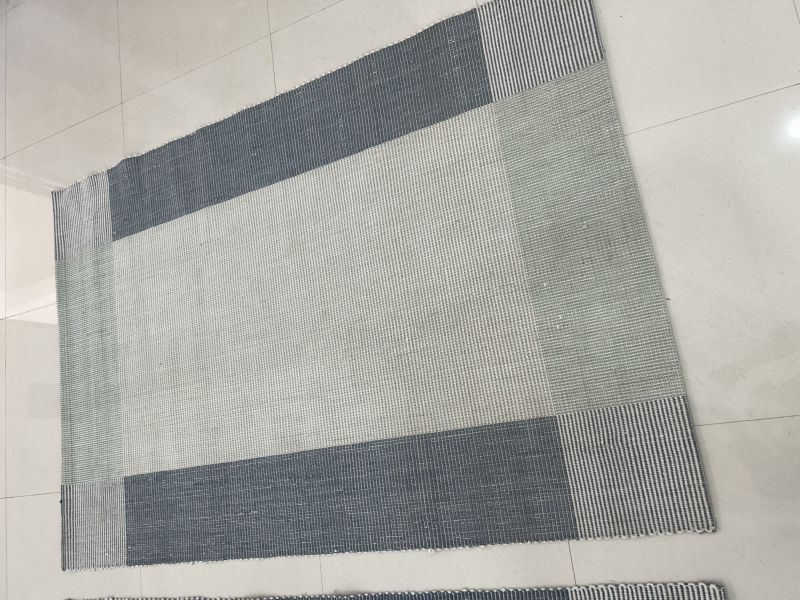 Rectangular Printed Smooth Hand Woven Rugs