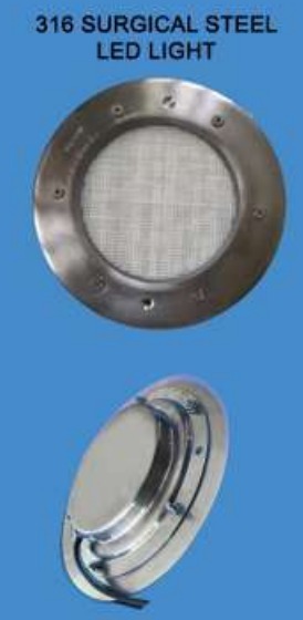 Round 316 Surgical Steel Grade Concealed Light, For Swimming Pool, Packaging Type : Corrugated Boxes