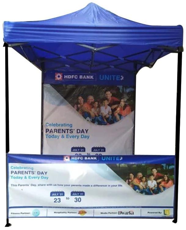 Blue Promotional Printed Canopy, for Advertisement, Frame Material : Aluminium