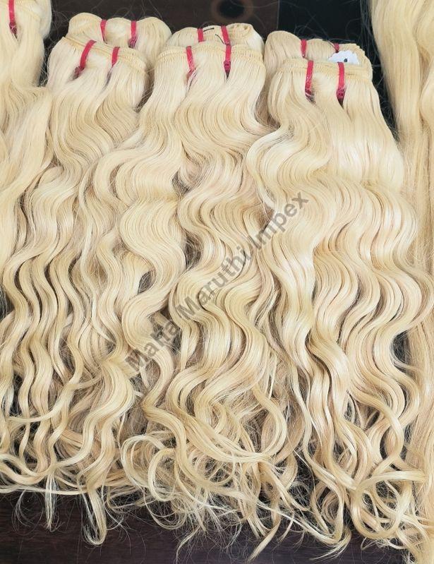 100-150gm Blonde Hair, for Parlour, Personal, Length : 10-20Inch, 15-25Inch, 25-30Inch