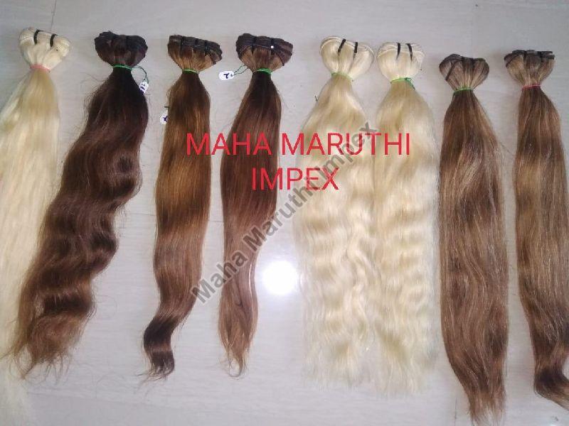 Honey blonde hair, for Parlour, Personal, Length : 25-30Inch