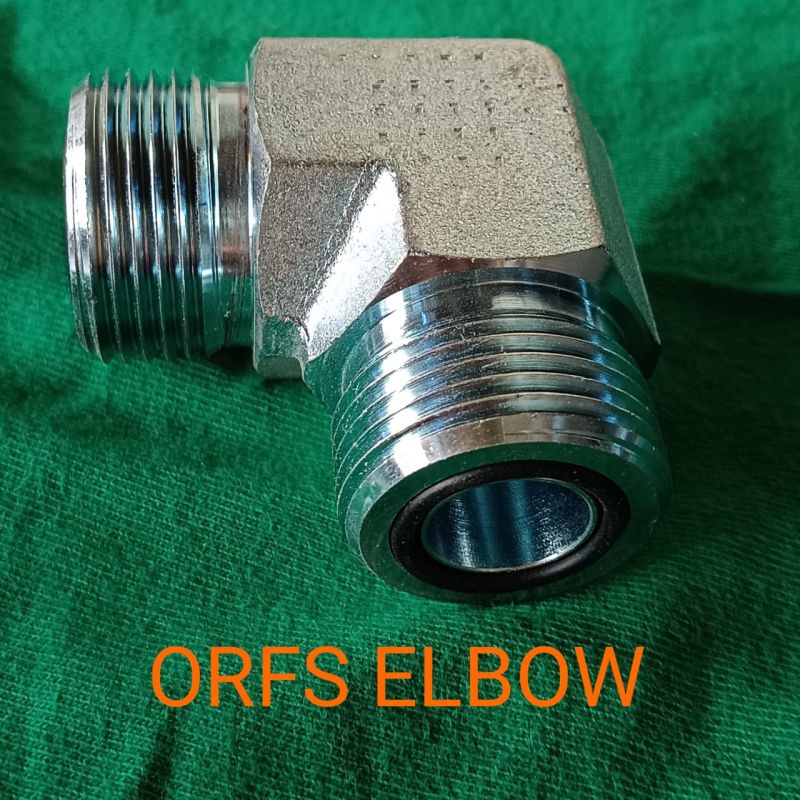 Steel ORFS Elbow, for Pipe Fittings, Color : Silver