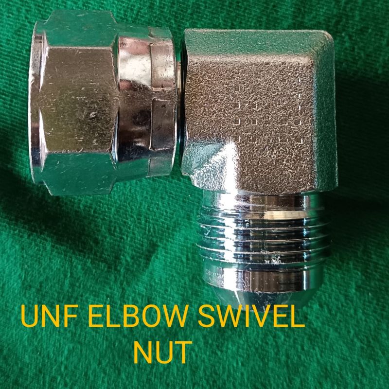 Silver Hex Head Polished Stainless Steel UNF Elbow Swivel Nut, Packaging Type : Plastic Packet